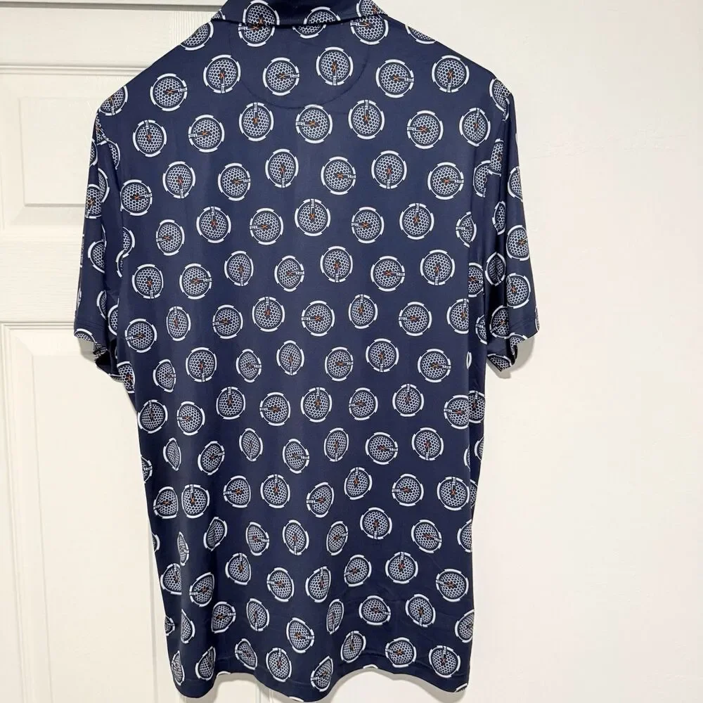 RLX Ralph Lauren Mens Tailored Fit Performance Polo Shirt Large Short Sleeve NWT